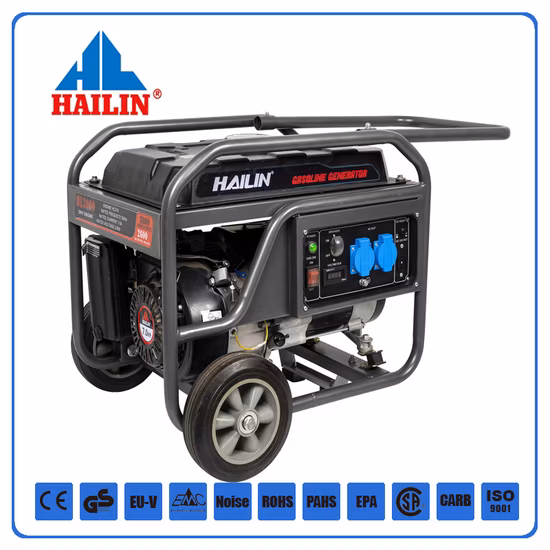 SE4500iE 3kw 4kw Super silencieux Camping/usage domestique/générateur d'inverseur de moteur à essence portable industriel, générateur de puissance avec roues et démarrage électrique