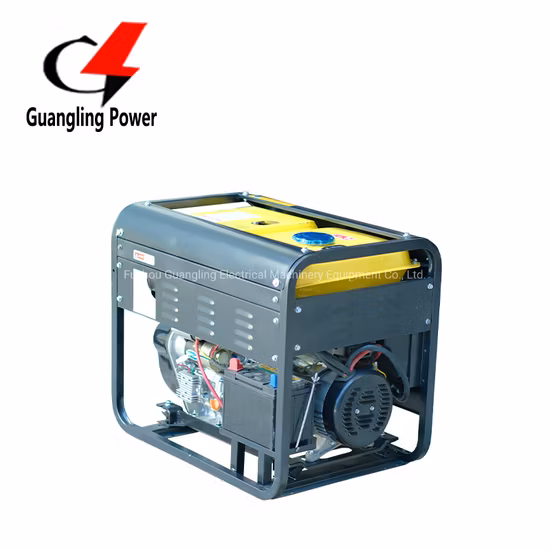 Inverseur de générateur de soudure diesel à cadre ouvert 15kVA avec commandes de 300 ampères